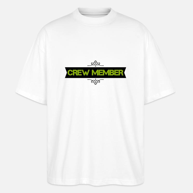 crew member - Stanley/Stella Oversized Unisex Bio T-Shirt Blaster 2.0 - Weiß