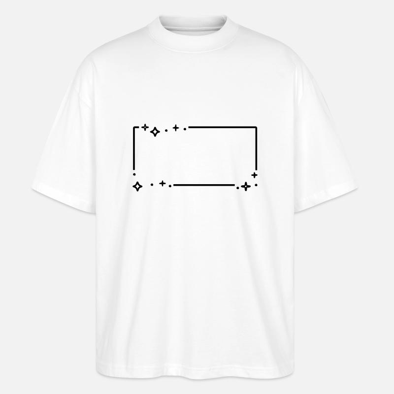 Sternchen Sterne Rahmen - Stanley/Stella Oversized Unisex Bio T-Shirt Blaster 2.0 - Weiß