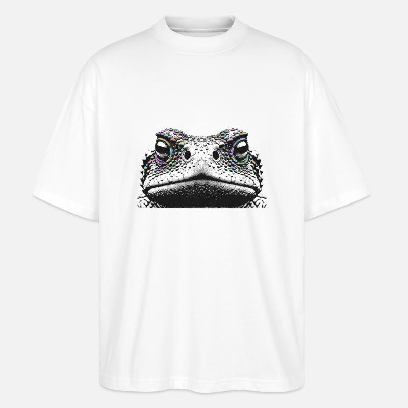 Frosch - Stanley/Stella Oversized Unisex Bio T-Shirt Blaster 2.0 - Weiß