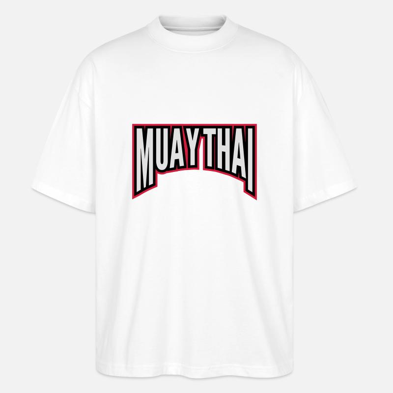 muay thai - Stanley/Stella Oversized Unisex Bio T-Shirt Blaster 2.0 - Weiß