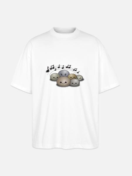 Steine Rock Konzert - Stanley/Stella Oversized Unisex Bio T-Shirt Blaster 2.0 - Weiß