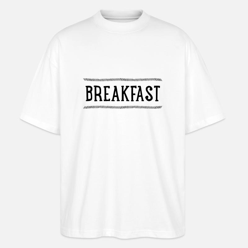 breakfast - Stanley/Stella Oversized Unisex Bio T-Shirt Blaster 2.0 - Weiß