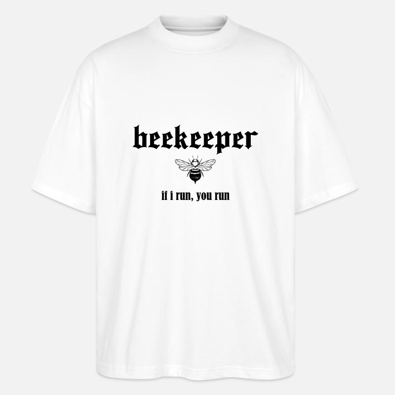 Imker Honig Bienenzüchter - Stanley/Stella Oversized Unisex Bio T-Shirt Blaster 2.0 - Weiß