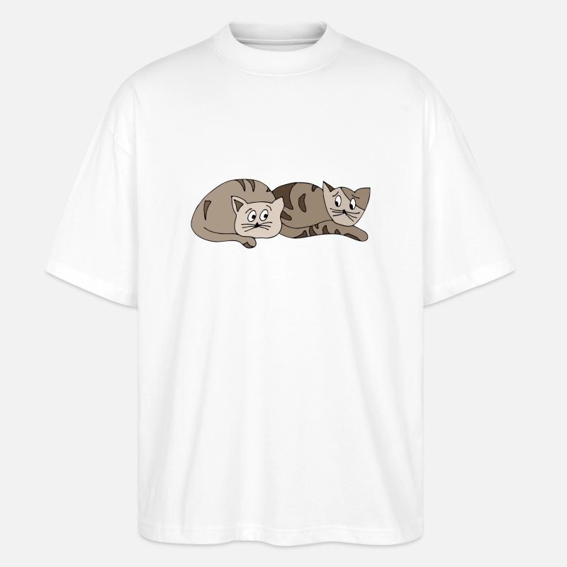Chats - T-shirt bio Blaster 2.0 coupe oversize Stanley/Stella Unisexe - blanc
