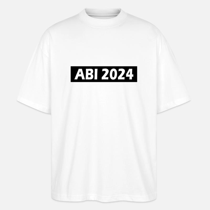 Abi 2024 - Stanley/Stella Oversized Unisex Bio T-Shirt Blaster 2.0 - Weiß