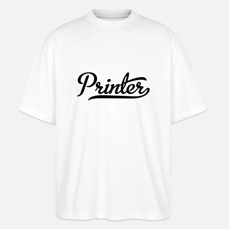 Printer - Stanley/Stella Oversized Unisex Organic T-shirt Blaster 2.0 - white