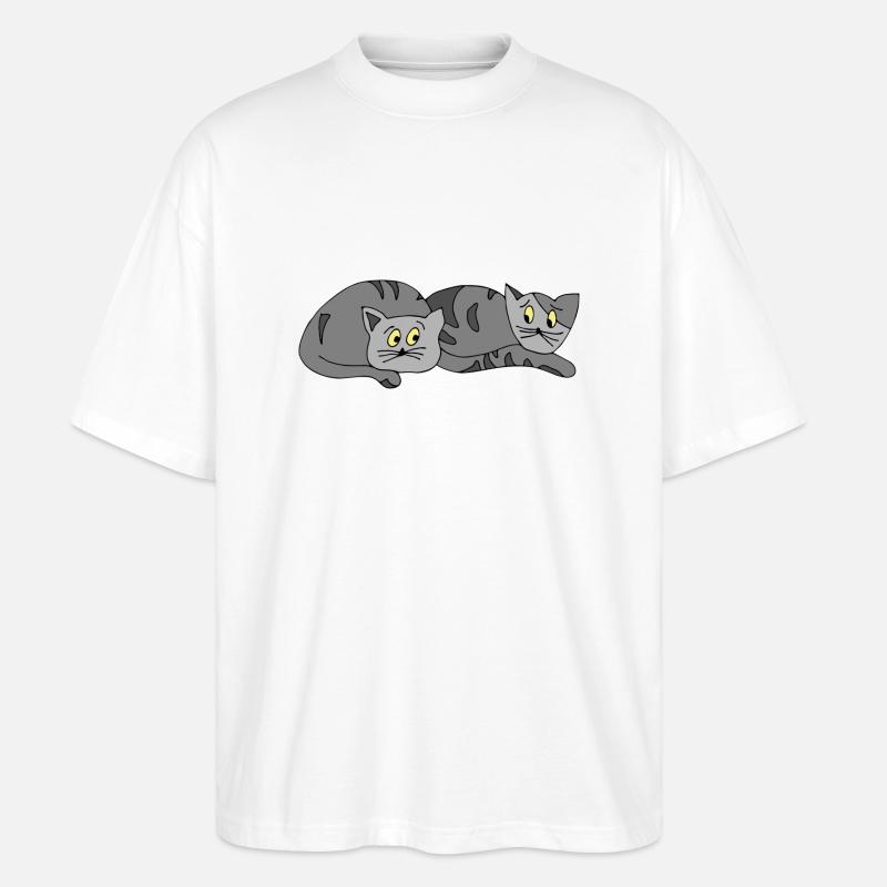 Chats - T-shirt bio Blaster 2.0 coupe oversize Stanley/Stella Unisexe - blanc