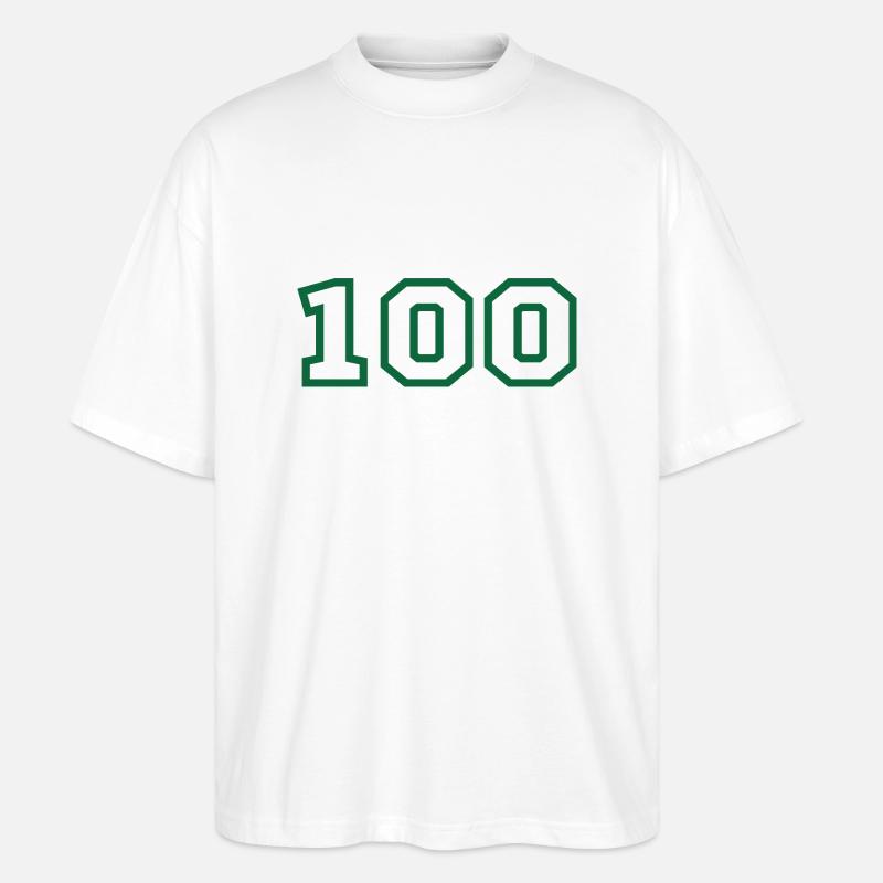 Numéro 100 sport - T-shirt bio Blaster 2.0 coupe oversize Stanley/Stella Unisexe - blanc