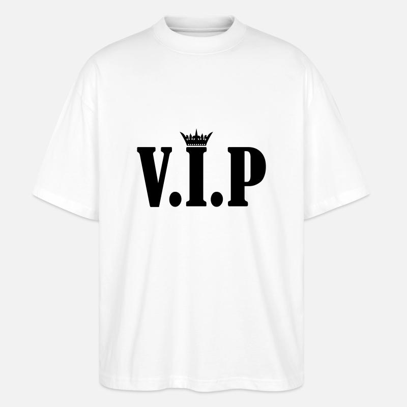 vip crown - Stanley/Stella Oversized Unisex Bio T-Shirt Blaster 2.0 - Weiß