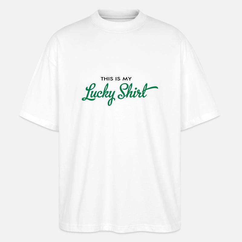 Glück - Stanley/Stella Oversized Unisex Bio T-Shirt Blaster 2.0 - Weiß