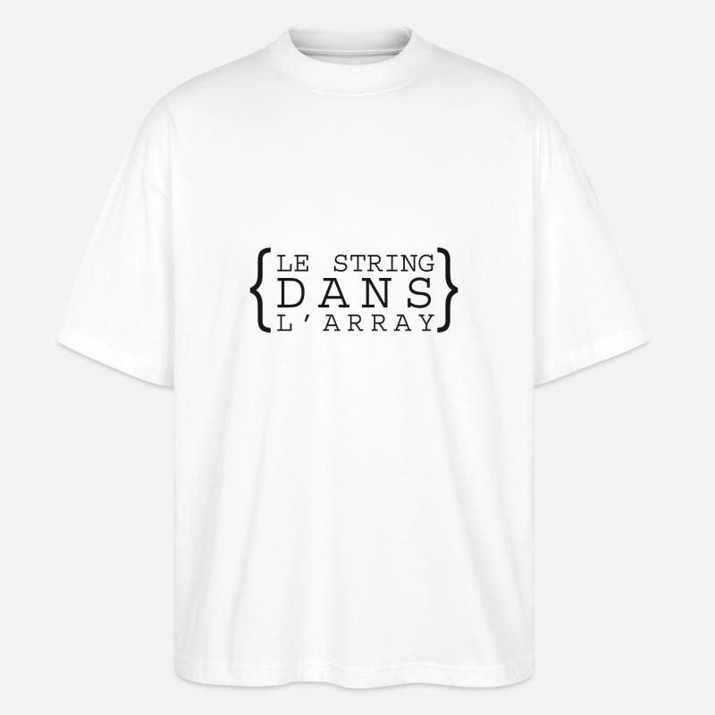 lestringdanslarray - T-shirt bio Blaster 2.0 coupe oversize Stanley/Stella Unisexe - blanc