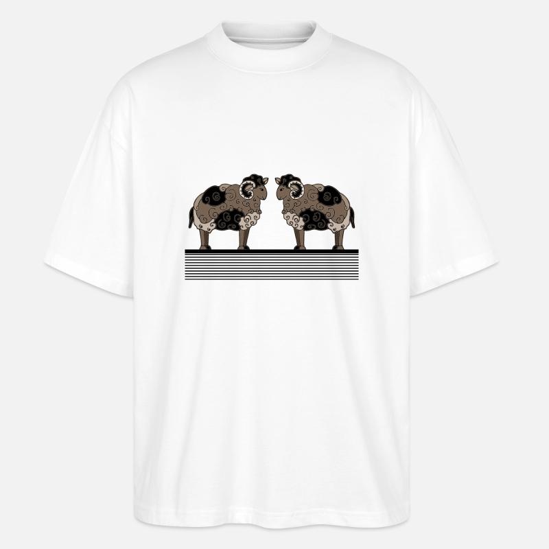 Rams - Stanley/Stella Oversized Unisex Bio T-Shirt Blaster 2.0 - Weiß