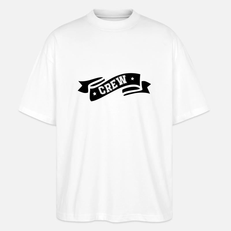 Crew - Stanley/Stella Oversized Unisex Bio T-Shirt Blaster 2.0 - Weiß