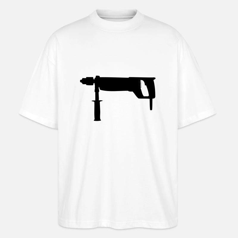 Perceuse - T-shirt bio Blaster 2.0 coupe oversize Stanley/Stella Unisexe - blanc