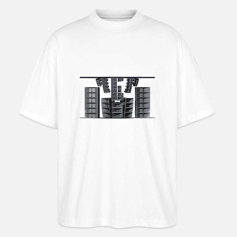 sound system - Stanley/Stella Oversized Unisex Bio T-Shirt Blaster 2.0 - Weiß