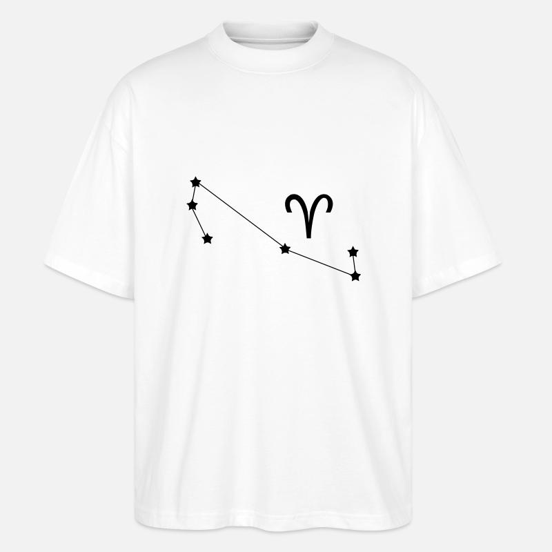 Constellation du Zodiaque - T-shirt bio Blaster 2.0 coupe oversize Stanley/Stella Unisexe - blanc