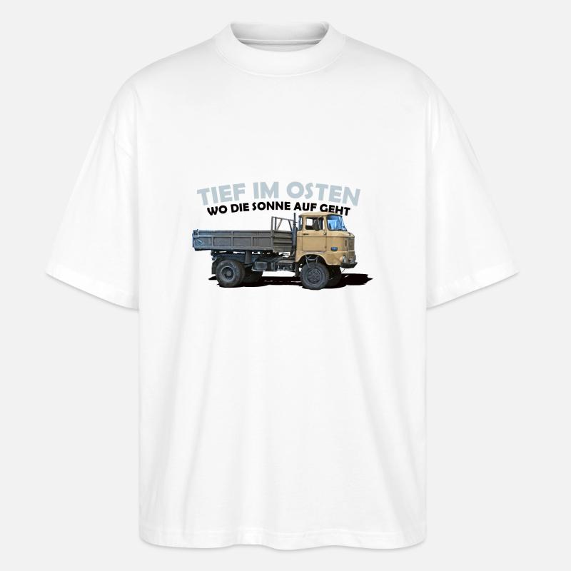 ifa w50 ddr ossi - Stanley/Stella Oversized Unisex Bio T-Shirt Blaster 2.0 - Weiß
