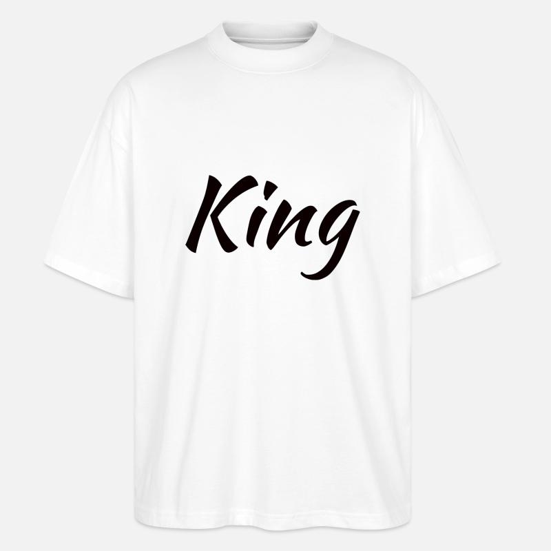 König - Stanley/Stella Oversized Unisex Bio T-Shirt Blaster 2.0 - Weiß
