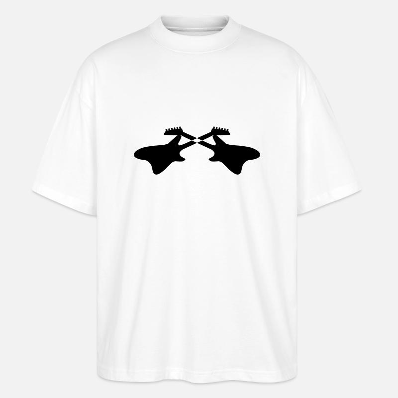 Guitares E 01 - T-shirt bio Blaster 2.0 coupe oversize Stanley/Stella Unisexe - blanc
