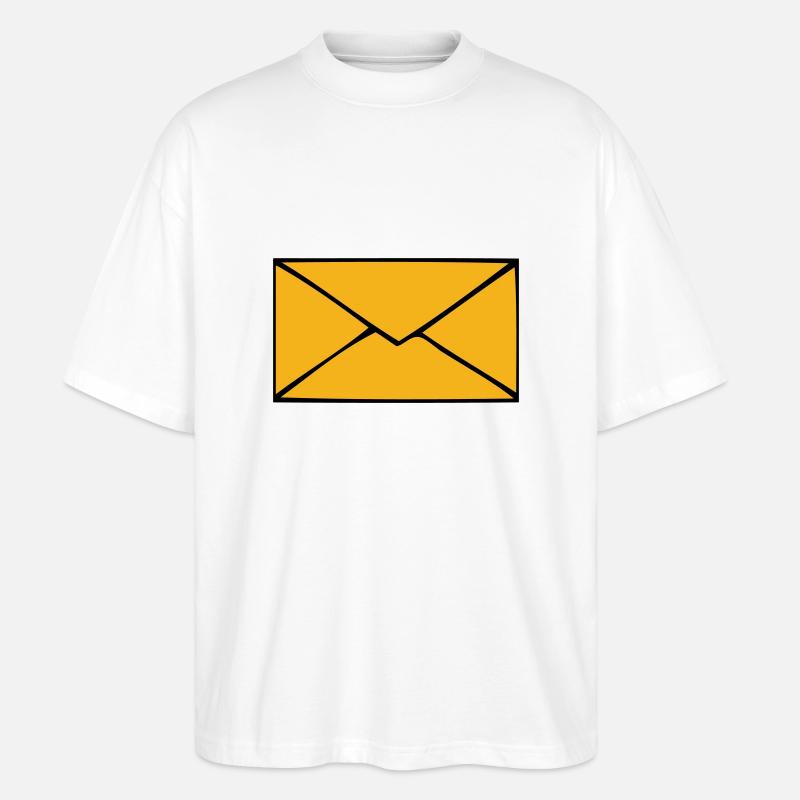 Briefumschlag - Stanley/Stella Oversized Unisex Bio T-Shirt Blaster 2.0 - Weiß
