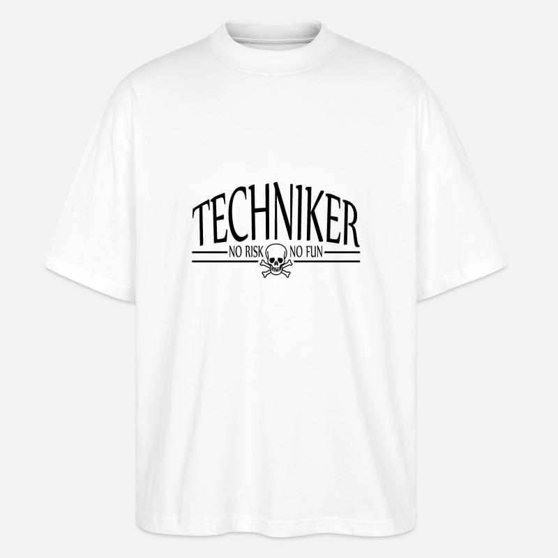 Techniker - Stanley/Stella Oversized Unisex Bio T-Shirt Blaster 2.0 - Weiß