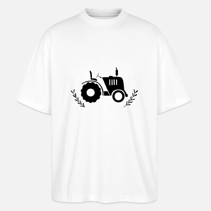Traktor - Stanley/Stella Oversized Unisex Bio T-Shirt Blaster 2.0 - Weiß