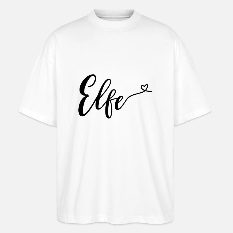 elfe - Stanley/Stella Oversized Unisex Bio T-Shirt Blaster 2.0 - Weiß