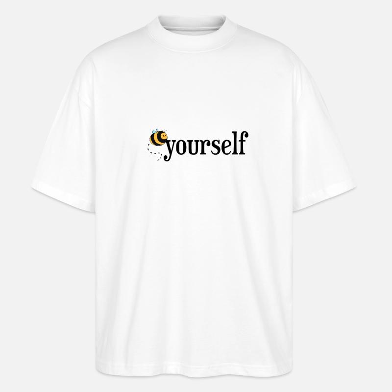 Bee Yourself! - Stanley/Stella Oversized Unisex Bio T-Shirt Blaster 2.0 - Weiß
