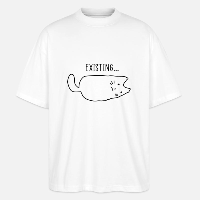 Chat Humour Existant - T-shirt bio Blaster 2.0 coupe oversize Stanley/Stella Unisexe - blanc