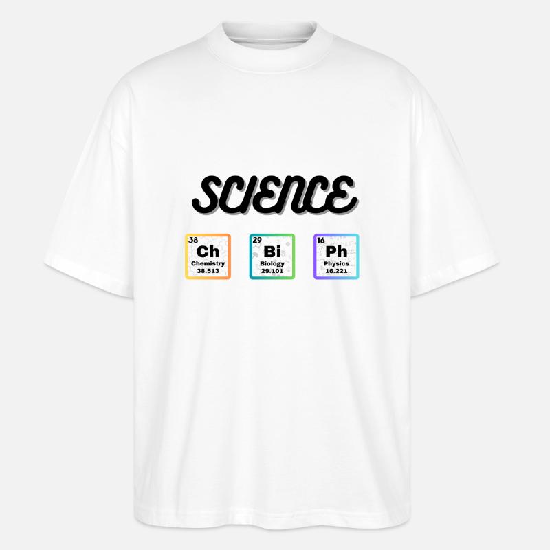 Science Wissenschaft - Stanley/Stella Oversized Unisex Bio T-Shirt Blaster 2.0 - Weiß