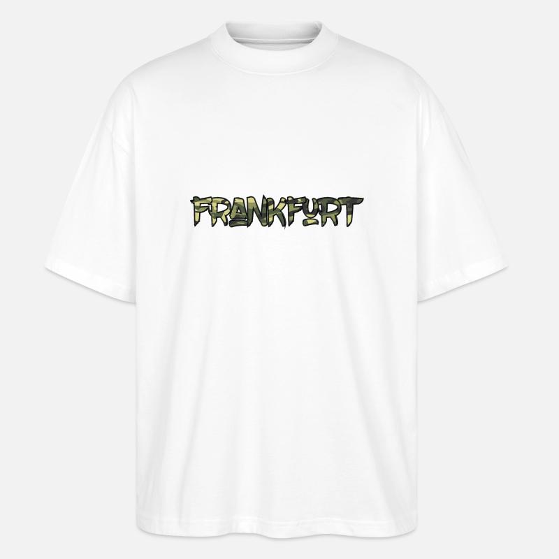 Frankfurt Camo - Stanley/Stella Oversized Unisex Bio T-Shirt Blaster 2.0 - Weiß