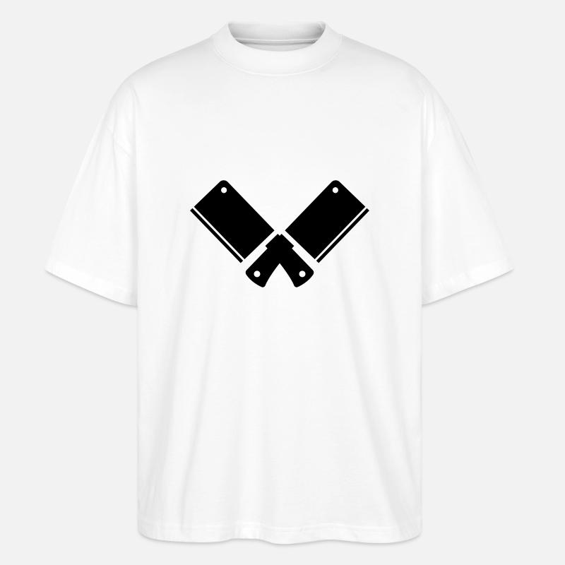 Hackmesser - Stanley/Stella Oversized Unisex Bio T-Shirt Blaster 2.0 - Weiß