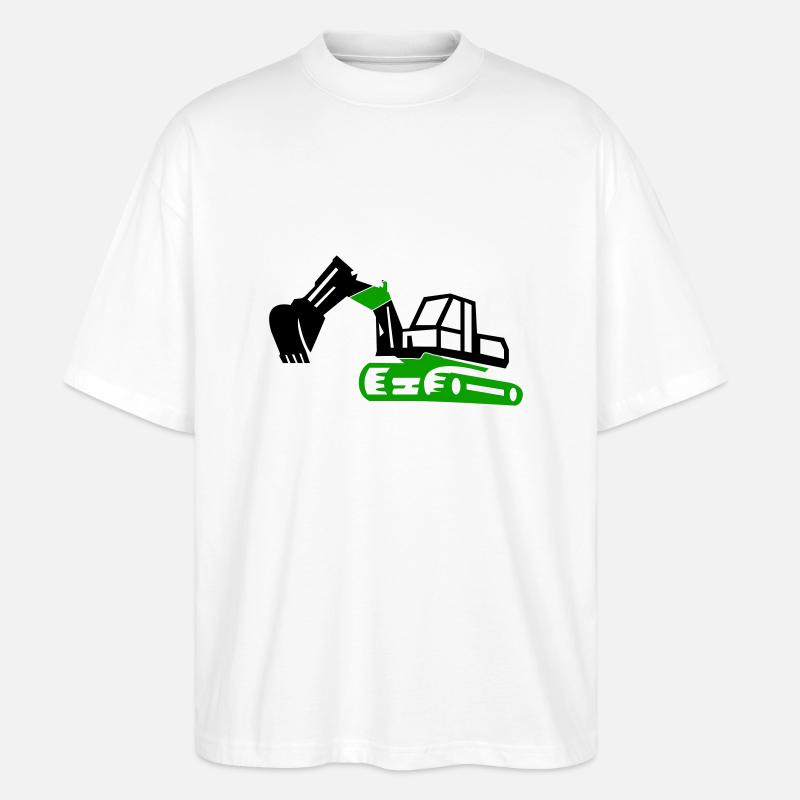 Bagger - Stanley/Stella Oversized Unisex Bio T-Shirt Blaster 2.0 - Weiß