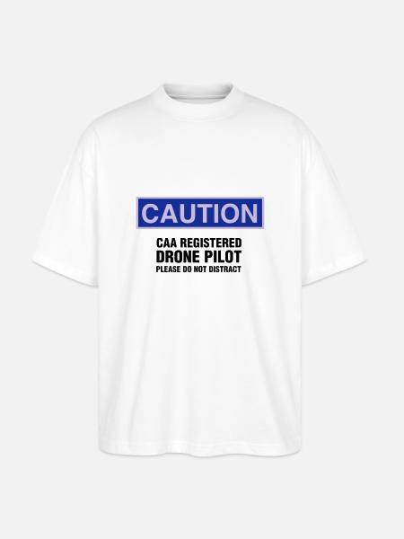 Drone Pilot - Stanley/Stella Oversized Unisex Organic T-shirt Blaster 2.0 - white