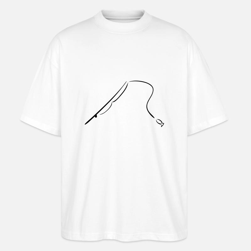 fischen - Stanley/Stella Oversized Unisex Bio T-Shirt Blaster 2.0 - Weiß