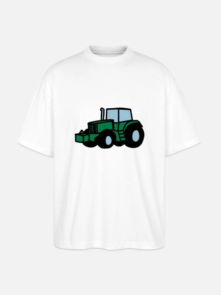 Traktor - Stanley/Stella Oversized Unisex Bio T-Shirt Blaster 2.0 - Weiß