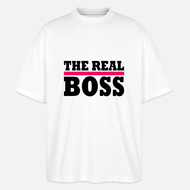 The real boss - Stanley/Stella Oversized Unisex Bio T-Shirt Blaster 2.0 - Weiß