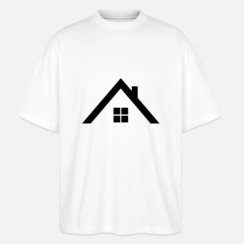 Dach - Stanley/Stella Oversized Unisex Bio T-Shirt Blaster 2.0 - Weiß