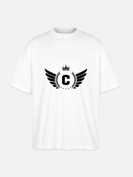 wappen C - Stanley/Stella Oversized Unisex Bio T-Shirt Blaster 2.0 - Weiß