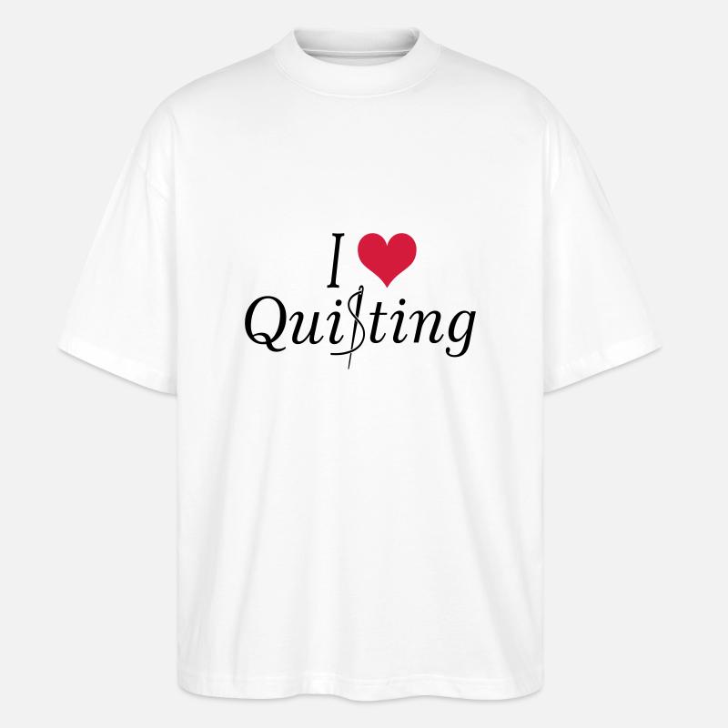 Quilt - Stanley/Stella Oversized Unisex Bio T-Shirt Blaster 2.0 - Weiß