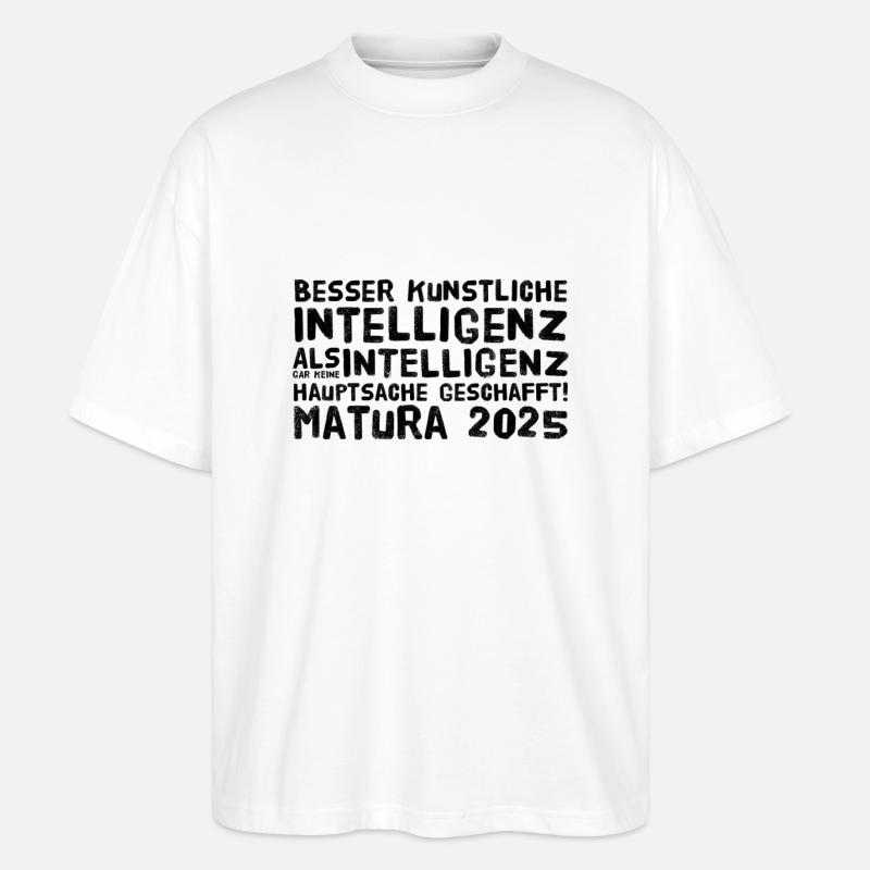 Matura - Stanley/Stella Oversized Unisex Bio T-Shirt Blaster 2.0 - Weiß