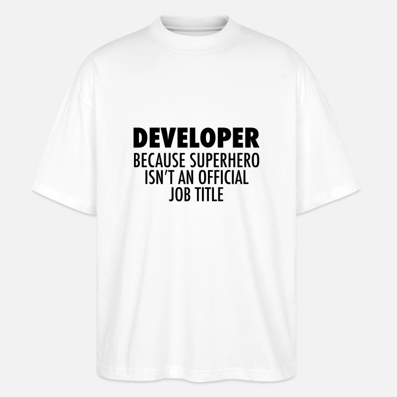 Developer - T-shirt bio Blaster 2.0 coupe oversize Stanley/Stella Unisexe - blanc
