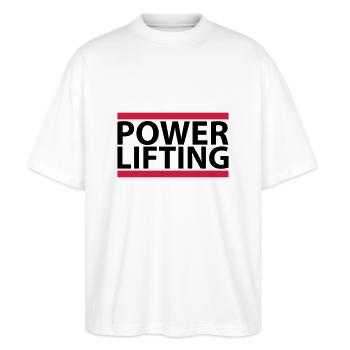 Powerlifting - T-shirt bio Blaster 2.0 coupe oversize Stanley/Stella Unisexe - blanc - Devant - Alina (178cm) & Michal (187cm)