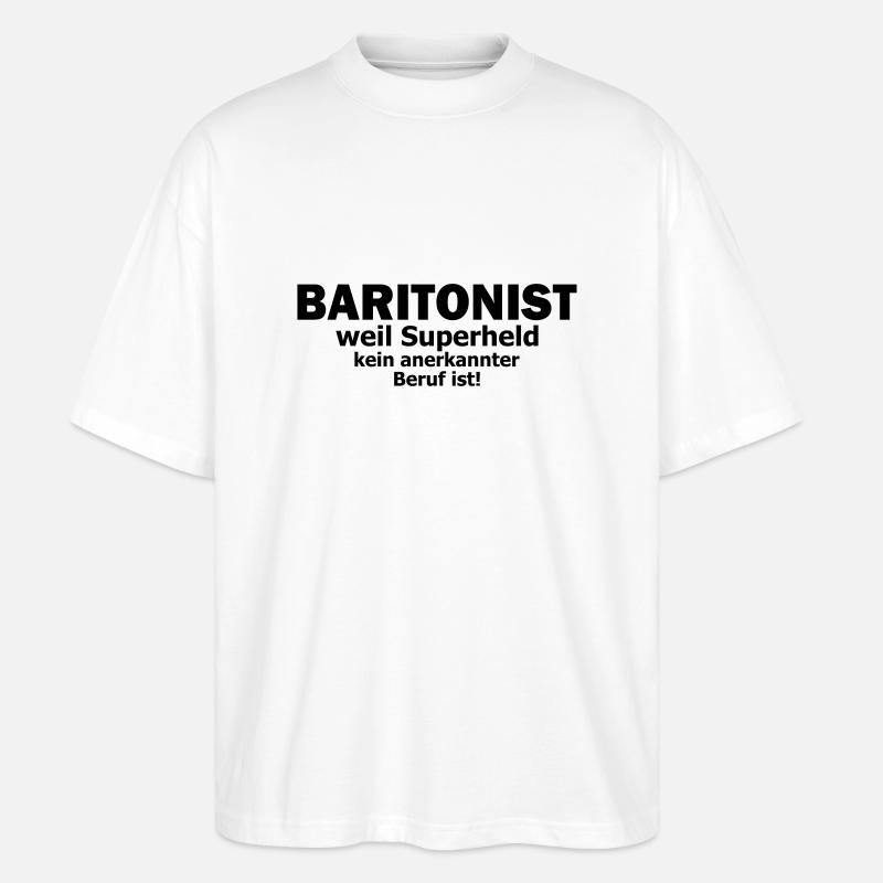 baritonist - Stanley/Stella Oversized Unisex Bio T-Shirt Blaster 2.0 - Weiß