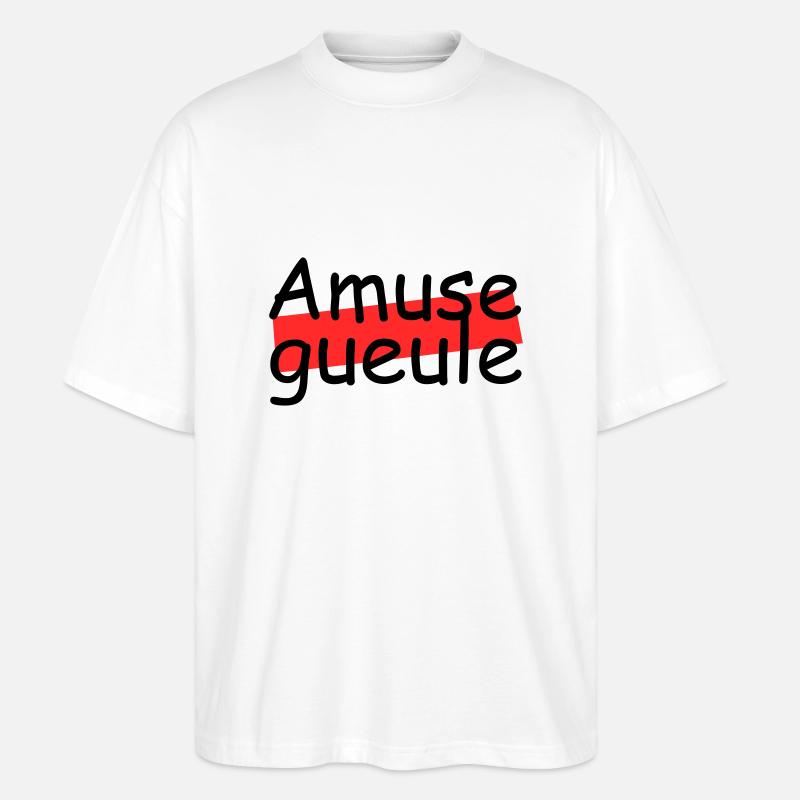 Amuse gueule - Stanley/Stella Oversized Unisex Bio T-Shirt Blaster 2.0 - Weiß