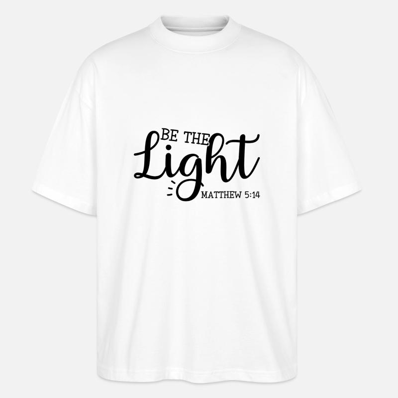 Licht der Welt - Stanley/Stella Oversized Unisex Bio T-Shirt Blaster 2.0 - Weiß