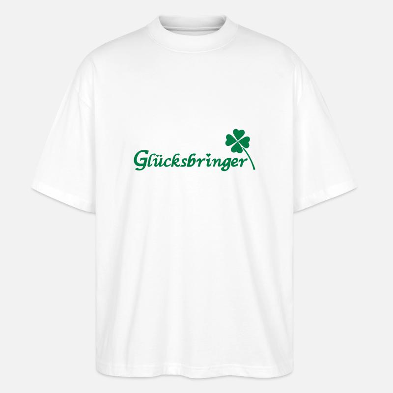 Glücksbringer - Stanley/Stella Oversized Unisex Bio T-Shirt Blaster 2.0 - Weiß