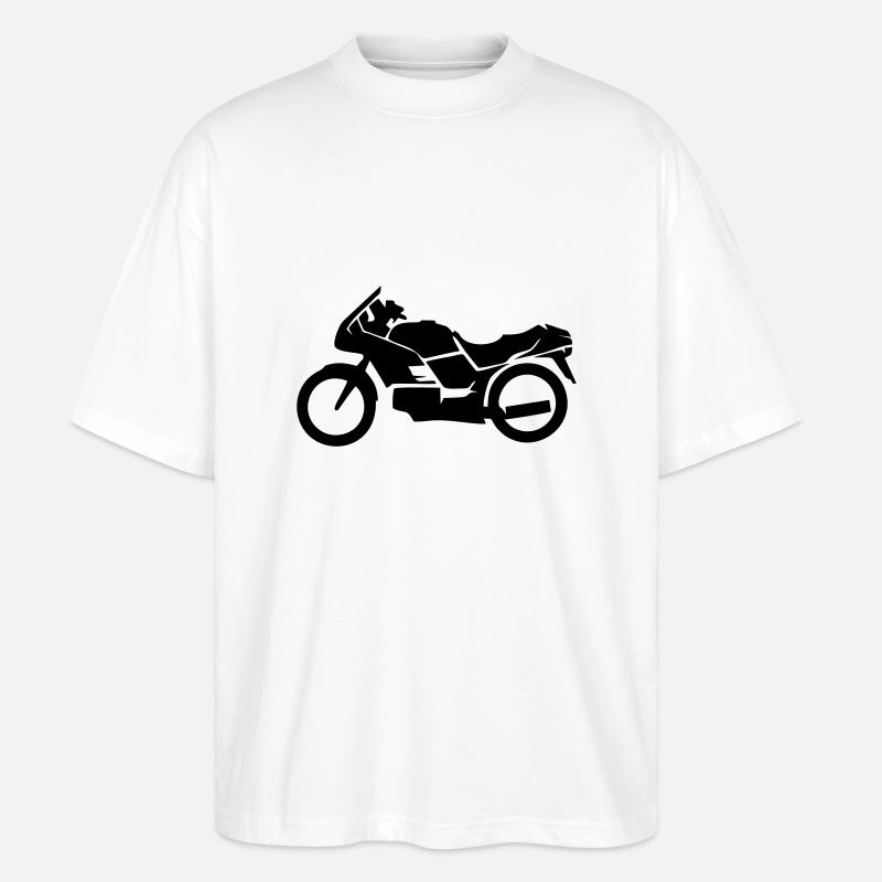 Motorrad, Motorräder - Stanley/Stella Oversized Unisex Bio T-Shirt Blaster 2.0 - Weiß