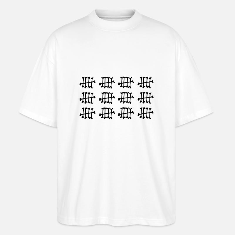60 - Stanley/Stella Oversized Unisex Bio T-Shirt Blaster 2.0 - Weiß
