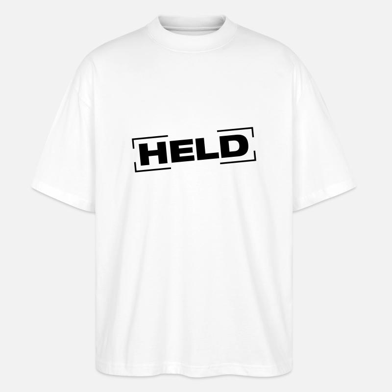 held_stempel_ke1 - Stanley/Stella Oversized Unisex Bio T-Shirt Blaster 2.0 - Weiß